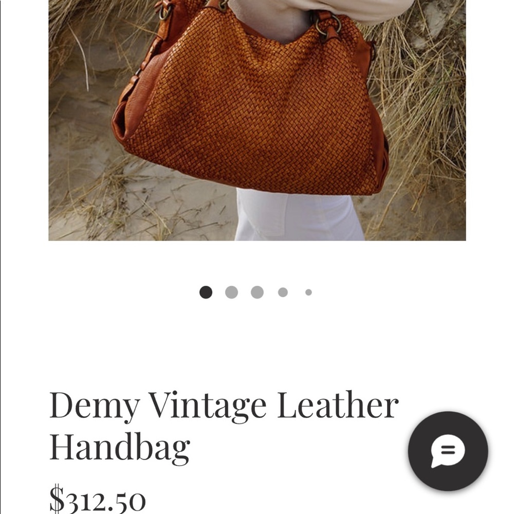 Vintage  leather large shoulder bag by Juliana Cortini